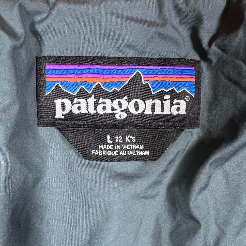 Patagonia Nano Puff Jacket Orange Youth Large (12) Lightweight Insulated Coat - Picture 6 of 6